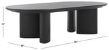 Safavieh Barnard Oval Wood Coffee Table Black SFV1701A