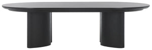 Safavieh Barnard Oval Wood Coffee Table Black SFV1701A