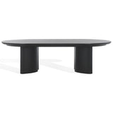 Safavieh Barnard Oval Wood Coffee Table Black SFV1701A