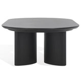 Safavieh Barnard Oval Wood Coffee Table Black SFV1701A