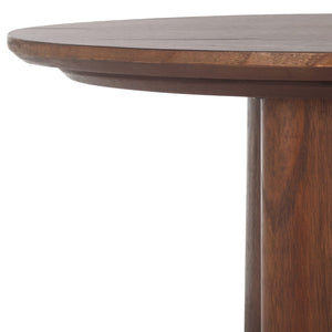 Safavieh BARNARD Oval Wood Coffee Table - Elegant Rubberwood Centerpiece for Modern Living Room Style Walnut SFV1701B