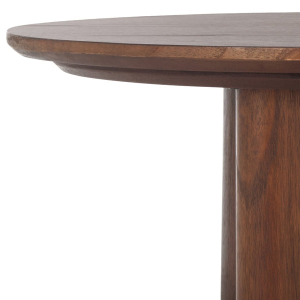 Safavieh BARNARD Oval Wood Coffee Table - Elegant Rubberwood Centerpiece for Modern Living Room Style Walnut SFV1701B