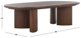 Safavieh Barnard Oval Wood Coffee Table Walnut SFV1701B