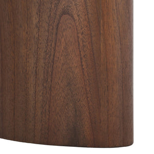Safavieh BARNARD Oval Wood Coffee Table - Elegant Rubberwood Centerpiece for Modern Living Room Style Walnut SFV1701B