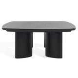 Safavieh Barnard Rectangle Wood Coffee Table Black SFV1702A