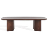 Safavieh Barnard Rectangle Wood Coffee Table Walnut SFV1702B