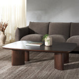 Safavieh Barnard Rectangle Wood Coffee Table Walnut SFV1702B