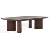 Safavieh Barnard Rectangle Wood Coffee Table Walnut SFV1702B