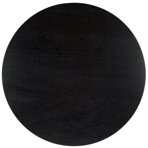 Safavieh BARNARD Round Wood Coffee Table – Elegant Centerpiece for Modern Living Rooms, Durable & Stylish Black SFV1703A
