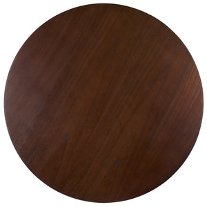 Safavieh BARNARD Round Wood Coffee Table – Elegant Centerpiece for Modern Living Rooms, Durable & Stylish Walnut SFV1703B
