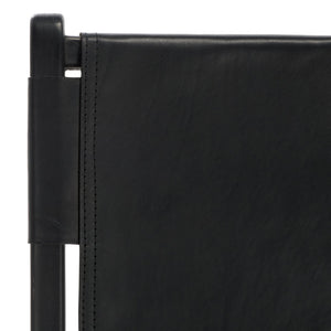 Safavieh Alanarose Leather Accent Chair - Luxurious Teak Wood Frame, Elegant Design For Modern Living Spaces Black ,Black Wood ,Leather Sfv1903a