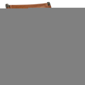 Safavieh Alanarose Leather Accent Chair - Luxurious Teak Wood Frame, Elegant Design For Modern Living Spaces Brown ,Walnut Wood ,Leather Sfv1903b