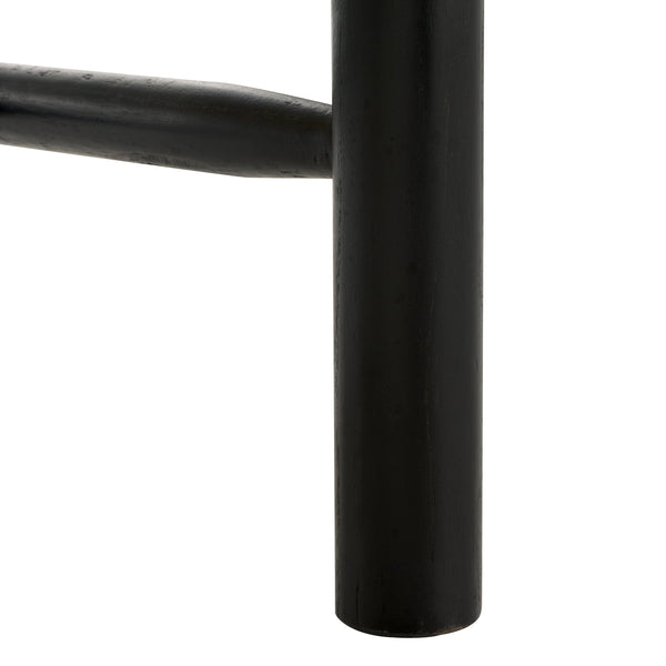 Safavieh Valdina Woven Leather Accent Chair - Luxurious Comfort With Intricate Design For Stylish Decor Black ,Black Wood ,Leather Sfv1904a