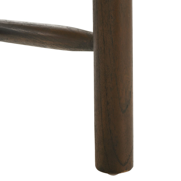 Safavieh Valdina Woven Leather Accent Chair - Luxurious Comfort With Intricate Design For Stylish Decor Brown ,Walnut Wood ,Leather Sfv1904b