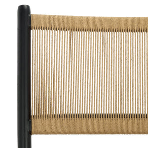 Safavieh Chyanne Woven Accent Chair - Stylish Teak Wood Design For Modern Elegance In Any Living Space Black ,Natural Wood ,Natural Loom Papercord Sfv1905a