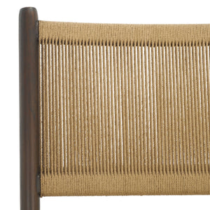 Safavieh Chyanne Woven Accent Chair - Stylish Teak Wood Design For Modern Elegance In Any Living Space Walnut ,Natural Wood ,Natural Loom Papercord Sfv1905b