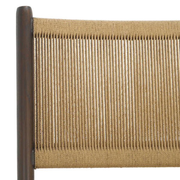 Safavieh Chyanne Woven Accent Chair - Stylish Teak Wood Design For Modern Elegance In Any Living Space Walnut ,Natural Wood ,Natural Loom Papercord Sfv1905b