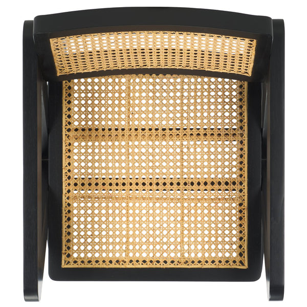 Safavieh Tyrrell Rattan Dining Chair - Elevate Your Dining Experience With Timeless Style And Comfort Black ,Natural Wood ,Rattan Sfv1906a