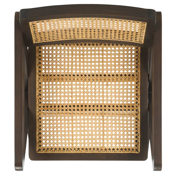 Safavieh Tyrrell Rattan Dining Chair - Elevate Your Dining Experience With Timeless Style And Comfort Walnut ,Natural Wood ,Rattan Sfv1906b