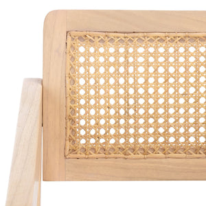 Safavieh Tyrrell Rattan Dining Chair - Elevate Your Dining Experience With Timeless Style And Comfort Natural ,Natural Wood ,Rattan Sfv1906c