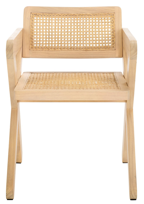 Safavieh Tyrrell Rattan Dining Chair - Elevate Your Dining Experience With Timeless Style And Comfort Natural ,Natural Wood ,Rattan Sfv1906c