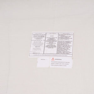 Lorianna Bean Bag Chair In Soft Cream Fabric, Supportive Polyester Fill, Lightweight & Made In Usa
