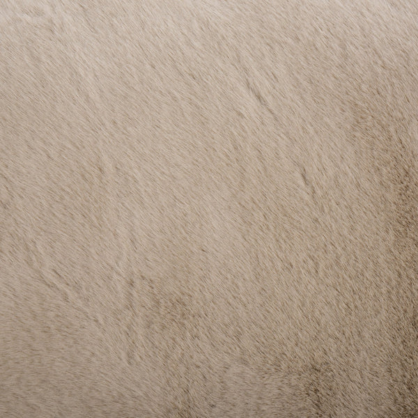 Lorianna Bean Bag Chair In Soft Cream Fabric, Supportive Polyester Fill, Lightweight & Made In Usa