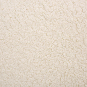 Lorianna Bean Bag Chair In Soft Cream Fabric, Supportive Polyester Fill, Lightweight & Made In Usa
