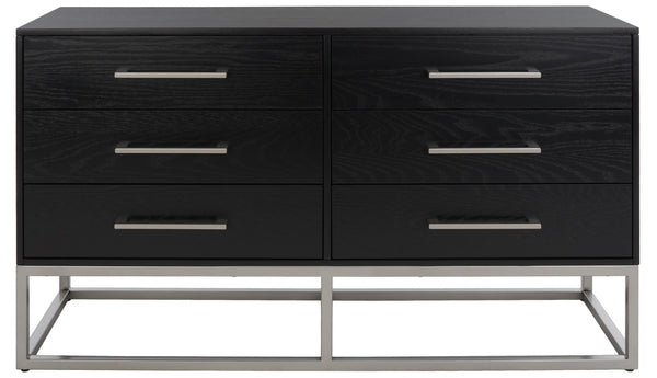 Safavieh Estelle Dresser XII23 Black / Silver Wood / Metal SFV2105F