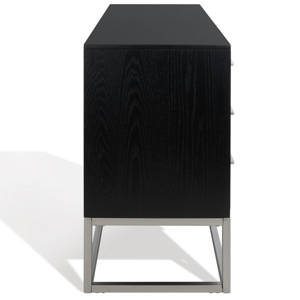 Safavieh Estelle Dresser XII23 Black / Silver Wood / Metal SFV2105F