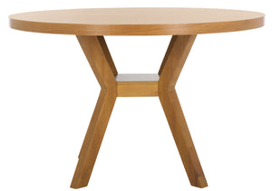 Safavieh Luis Round Wood Dining Table - Elegant Bistro Style For Contemporary Spaces, Seats Up To Six Comfortably Natural Wood Sfv2106e-2bx
