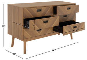 Safavieh Donald 6 Drawer Dresser SFV2110F