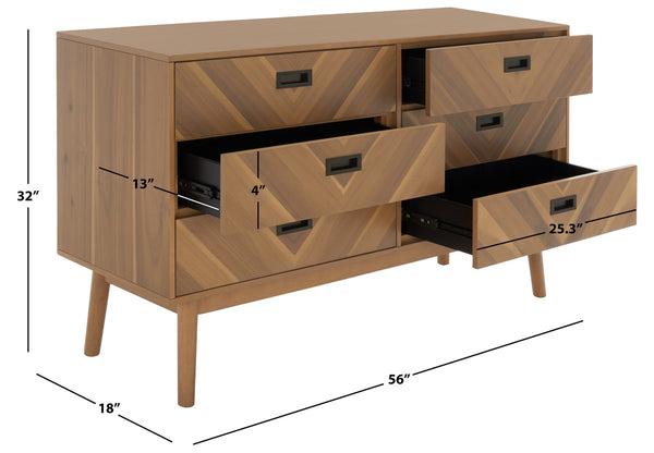 Safavieh Donald 6 Drawer Dresser SFV2110F