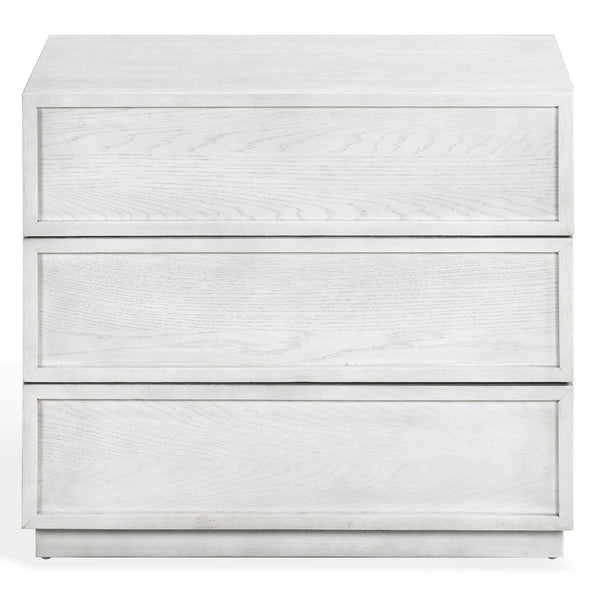 Zeus 3 Drawer Wood Chest With Solid Wood Build, Smooth-Glide Drawers & Compact Modern Design
