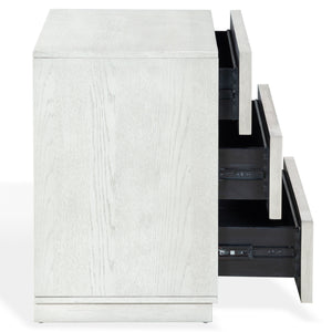Zeus 3 Drawer Wood Chest With Solid Wood Build, Smooth-Glide Drawers & Compact Modern Design