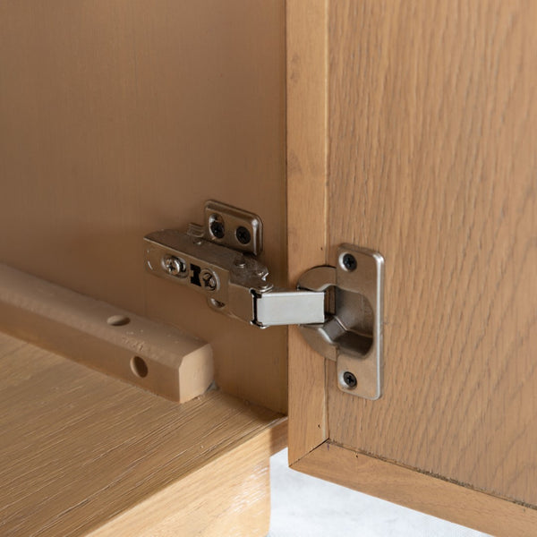 Safavieh Zeus 4 Door Wood Media Stand Natural Wood