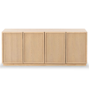 Safavieh Zeus 4 Door Wood Media Stand Natural Wood