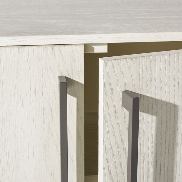 Safavieh MALLORY 4 Door Sideboard and TV Stand - Classic Design with Ample Storage for Modern Living Rooms White Washed SFV2120B