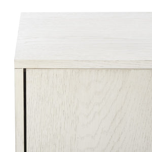 Safavieh MALLORY 4 Door Sideboard and TV Stand - Classic Design with Ample Storage for Modern Living Rooms White Washed SFV2120B