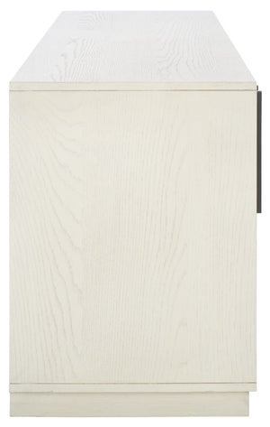 Safavieh MALLORY 4 Door Sideboard and TV Stand - Classic Design with Ample Storage for Modern Living Rooms White Washed SFV2120B