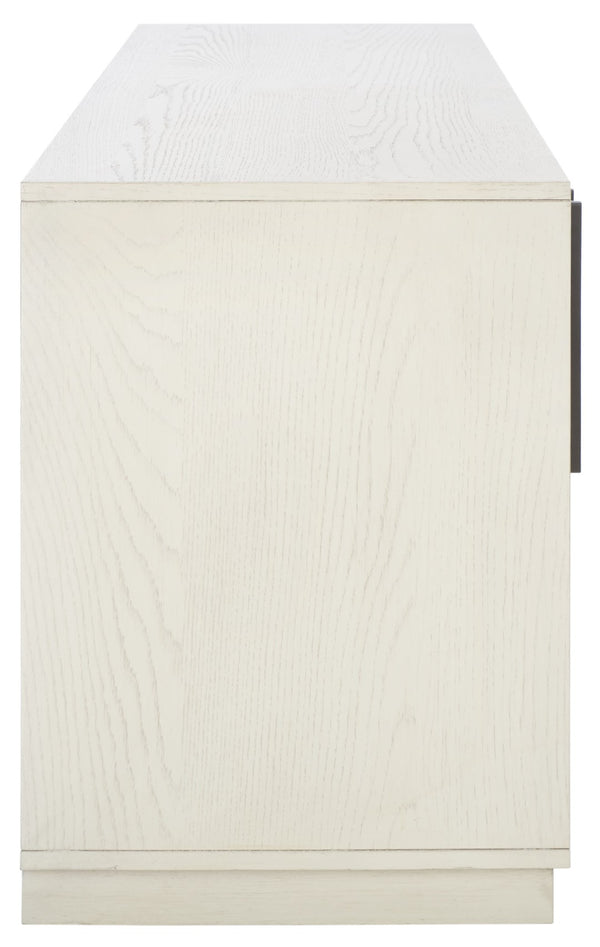 Safavieh MALLORY 4 Door Sideboard and TV Stand - Classic Design with Ample Storage for Modern Living Rooms White Washed SFV2120B