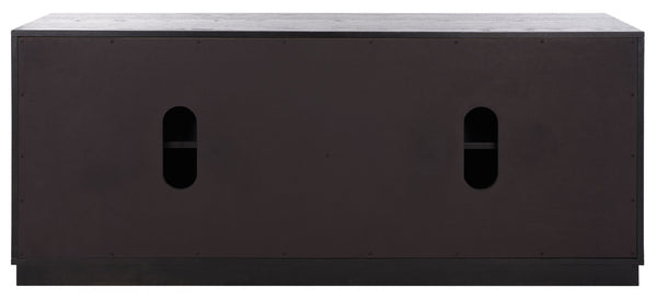 Safavieh MALLORY 4 Door Sideboard and TV Stand - Classic Design with Ample Storage for Modern Living Rooms Black SFV2120C