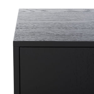 Safavieh MALLORY 4 Door Sideboard and TV Stand - Classic Design with Ample Storage for Modern Living Rooms Black SFV2120C