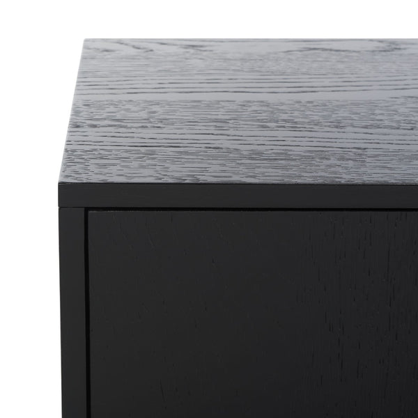 Safavieh MALLORY 4 Door Sideboard and TV Stand - Classic Design with Ample Storage for Modern Living Rooms Black SFV2120C