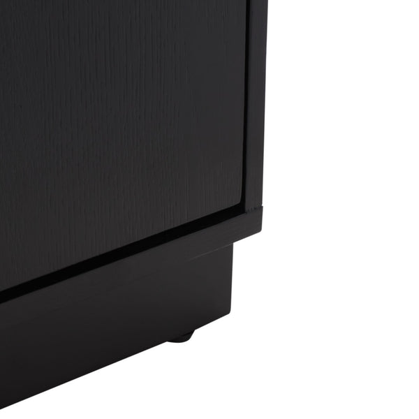 Safavieh MALLORY 4 Door Sideboard and TV Stand - Classic Design with Ample Storage for Modern Living Rooms Black SFV2120C
