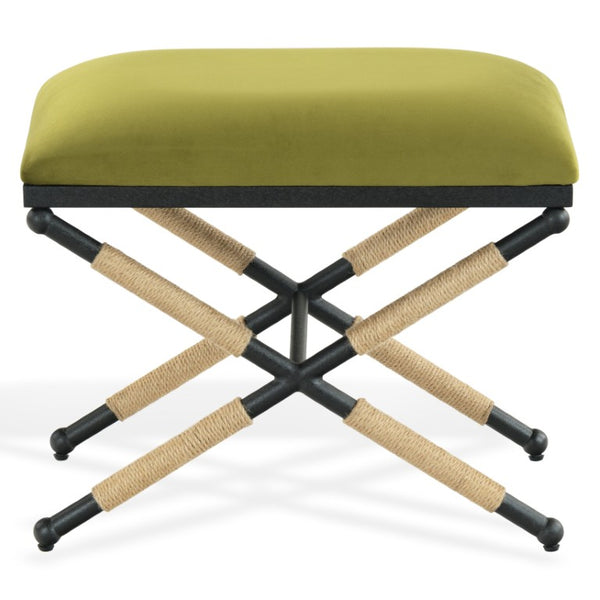 Safavieh Carmelo Hemp Wrapped Rectangular Ottoman Earthy Organic Accent for Bohemian Living SFV2122C