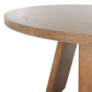 Safavieh JULIANNA 54" Solid Wood Dining Table - Modern Elegance for Dining Room & Entertaining Spaces Rustic Oak / - SFV2126A