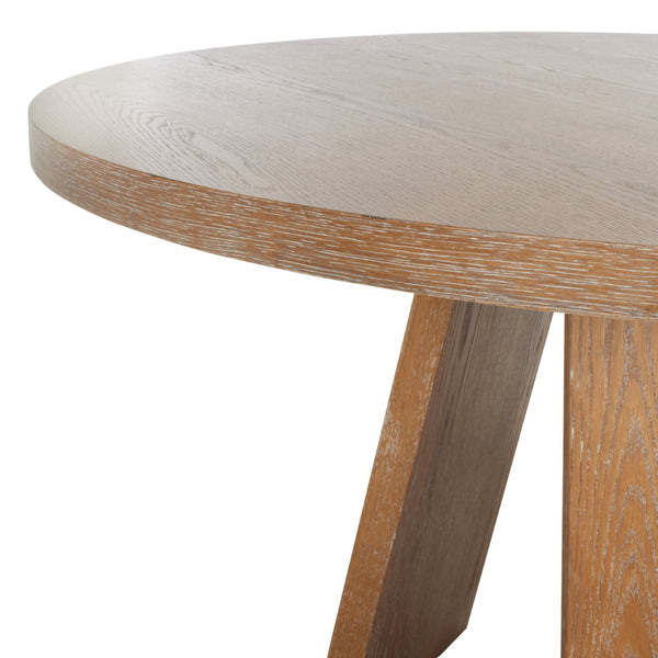 Safavieh JULIANNA 54" Solid Wood Dining Table - Modern Elegance for Dining Room & Entertaining Spaces Rustic Oak / - SFV2126A