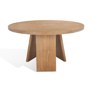 Safavieh JULIANNA 54" Solid Wood Dining Table - Modern Elegance for Dining Room & Entertaining Spaces Rustic Oak / - SFV2126A