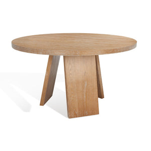 Safavieh JULIANNA 54" Solid Wood Dining Table - Modern Elegance for Dining Room & Entertaining Spaces Rustic Oak / - SFV2126A